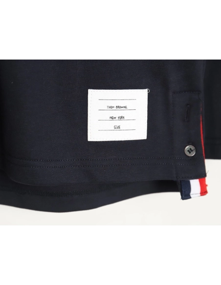 Thom Browne T Shirt,Tshirt,Clothing,Buy Cheap Discount Thom Browne Yarndyed chest pocket longsleeved Tshirt