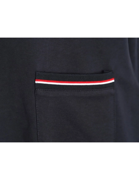 Thom Browne T Shirt,Tshirt,Clothing,Buy Cheap Discount Thom Browne Yarndyed chest pocket longsleeved Tshirt