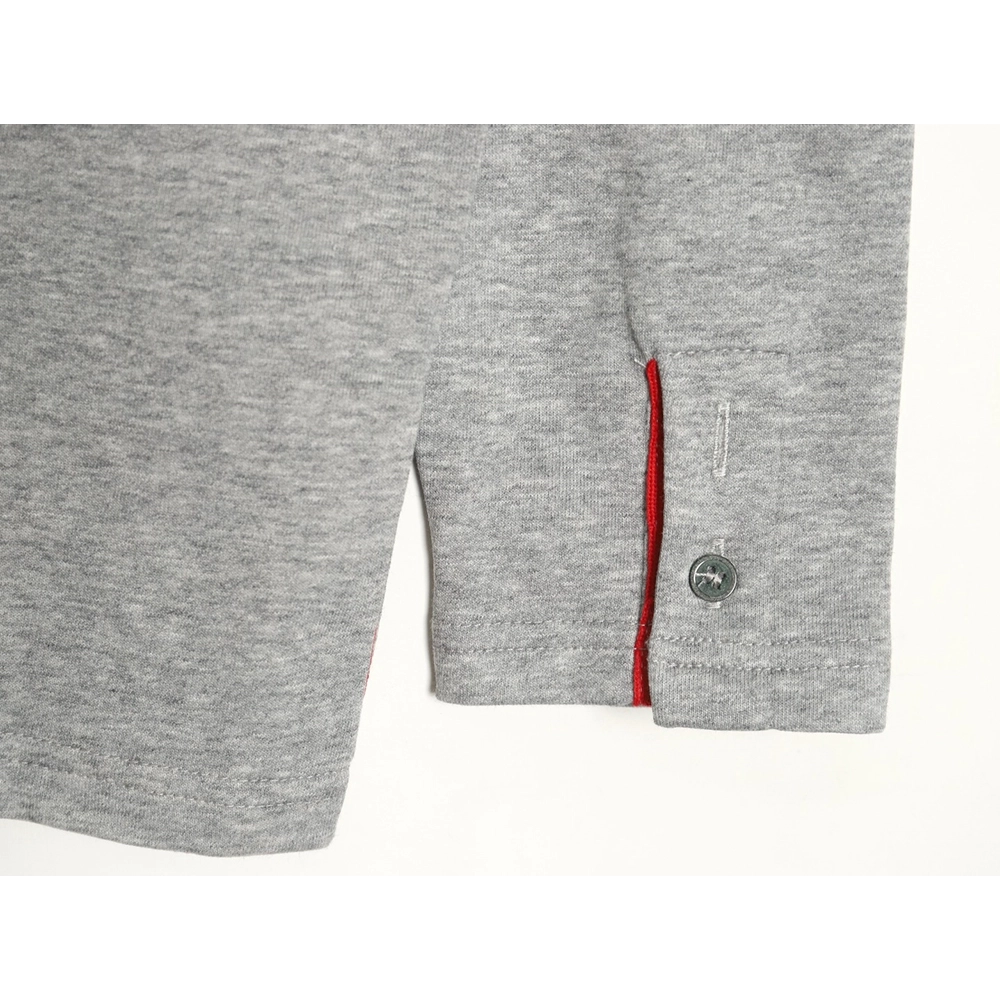 Thom Browne T Shirt,Tshirt,Clothing,Buy Cheap Discount Thom Browne Yarndyed chest pocket longsleeved Tshirt