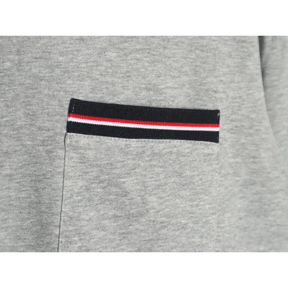 Thom Browne T Shirt,Tshirt,Clothing,Buy Cheap Discount Thom Browne Yarndyed chest pocket longsleeved Tshirt