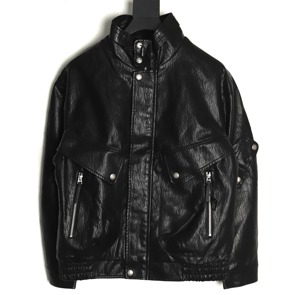 Tom Ford Jacket,Jacket,Clothing,Buy Cheap Discount Tom Ford Fashion Casual Lapel Leather Jacket