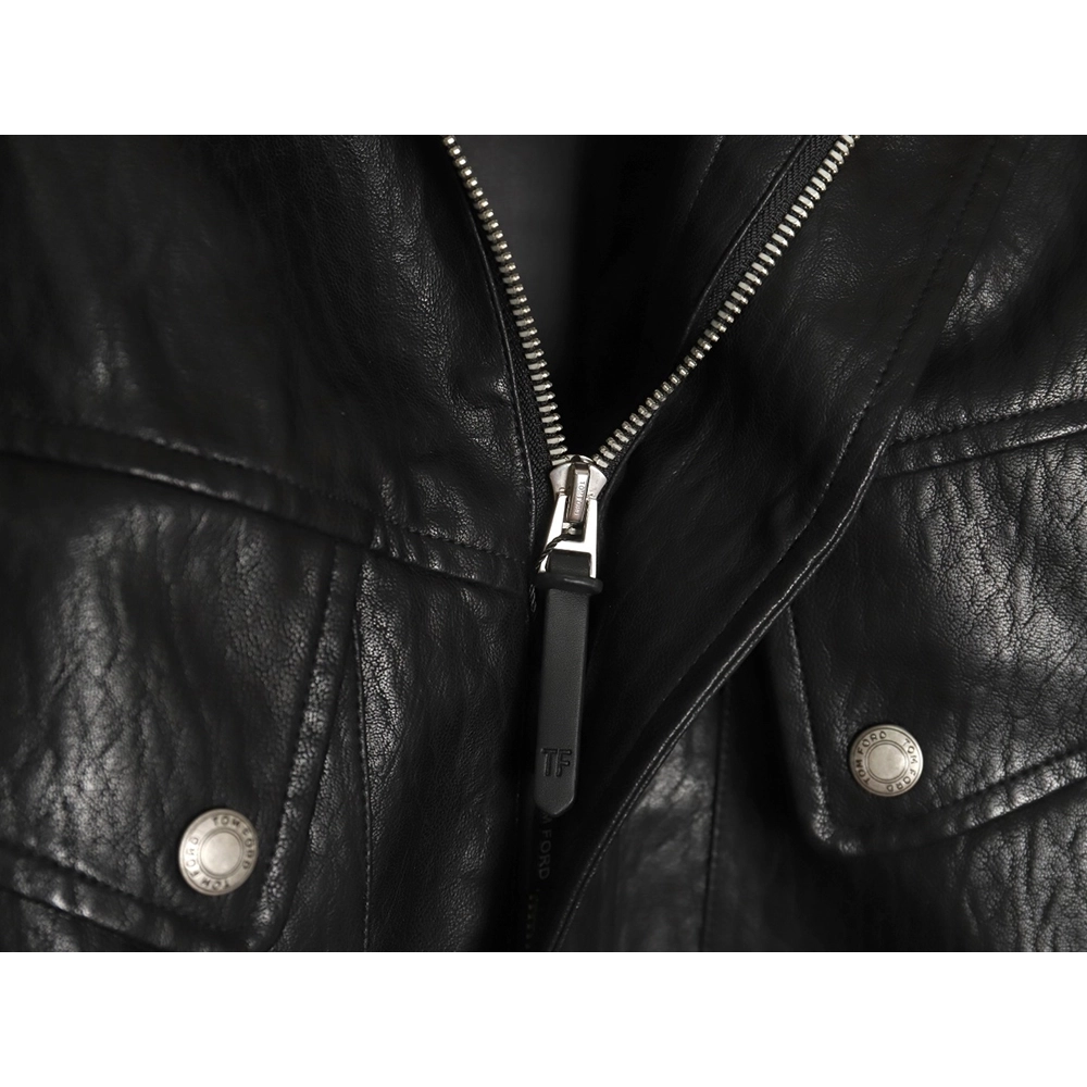 Tom Ford Jacket,Jacket,Clothing,Buy Cheap Discount Tom Ford Fashion Casual Lapel Leather Jacket