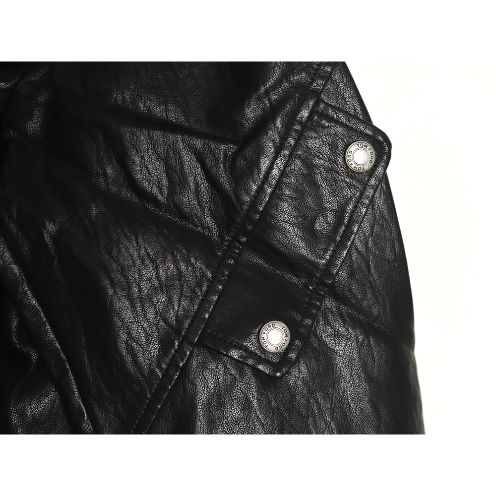 Tom Ford Jacket,Jacket,Clothing,Buy Cheap Discount Tom Ford Fashion Casual Lapel Leather Jacket