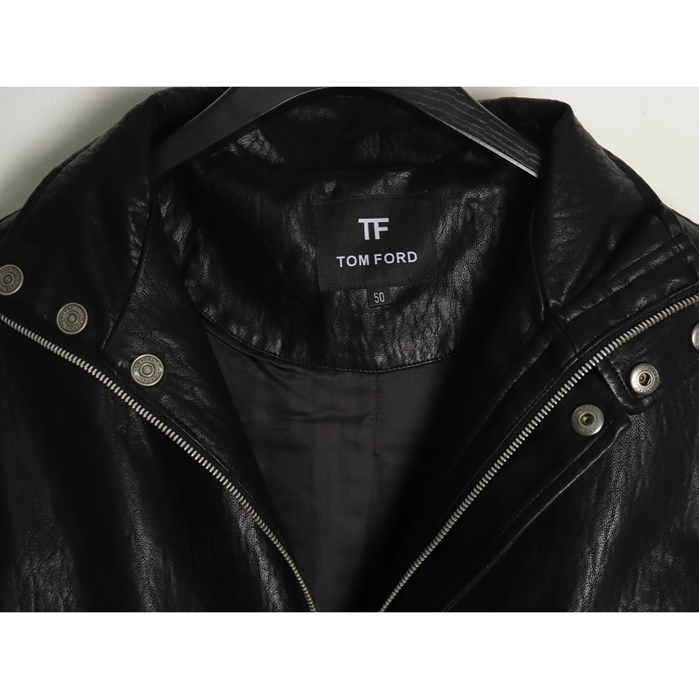 Tom Ford Jacket,Jacket,Clothing,Buy Cheap Discount Tom Ford Fashion Casual Lapel Leather Jacket