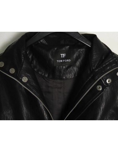 Tom Ford Jacket,Jacket,Clothing,Buy Cheap Discount Tom Ford Fashion Casual Lapel Leather Jacket