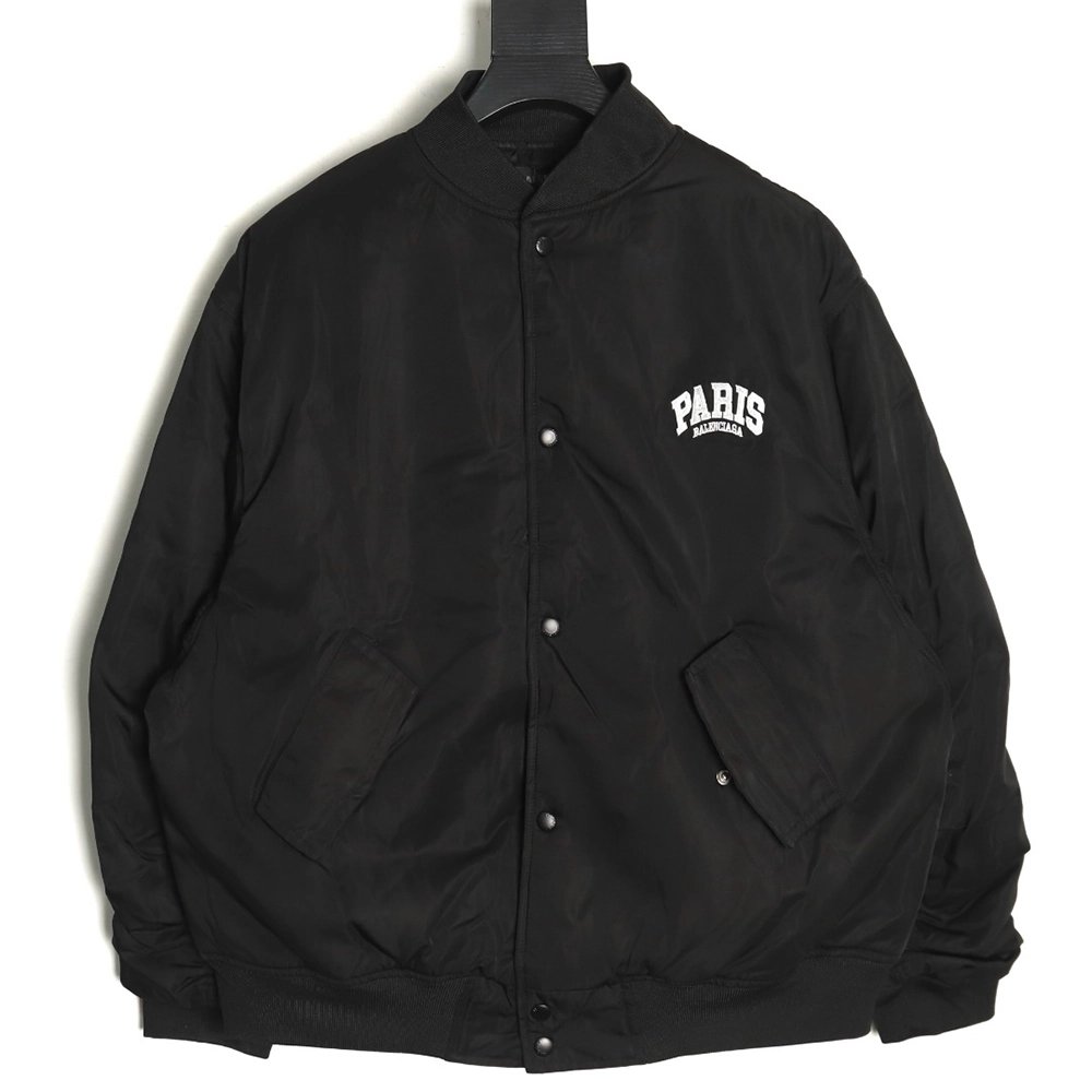 Balenciaga Jacket,Jacket,Clothing,Buy Cheap Discount Balenciaga Paris English letter embroidered baseball jacket