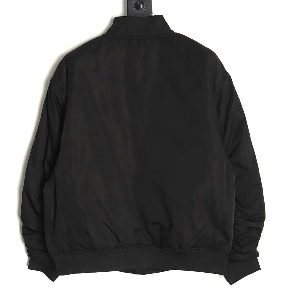 Balenciaga Jacket,Jacket,Clothing,Buy Cheap Discount Balenciaga half ring logo embroidery baseball cotton jacket