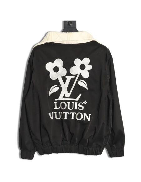 Louis Vuitton Jacket,Jacket,Clothing,Buy Cheap Discount Louis Vuitton Floral Collar Zipper Tunic Jacket