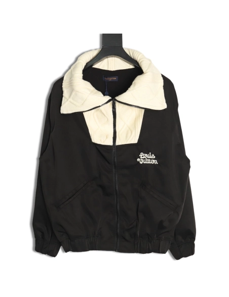 Louis Vuitton Jacket,Jacket,Clothing,Buy Cheap Discount Louis Vuitton Floral Collar Zipper Tunic Jacket