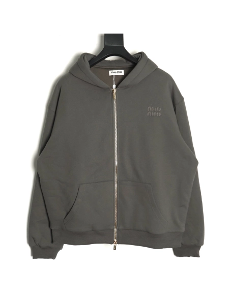 Miu Miu Jacket,Jacket,Clothing,Buy Cheap Discount Miu Miu Appliqu¨¦ Dyed Cotton Jacket