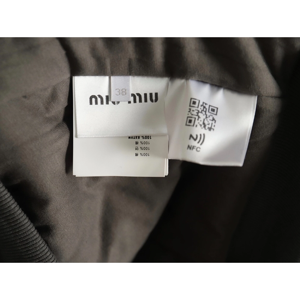 Miu Miu Jacket,Jacket,Clothing,Buy Cheap Discount Miu Miu Appliqu¨¦ Dyed Cotton Jacket