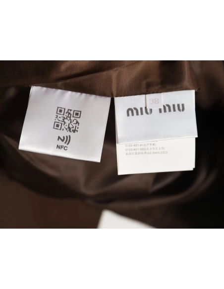 Miu Miu Jacket,Jacket,Clothing,Buy Cheap Discount Miu Miu Curved Pocket Maillard Coach Jacket