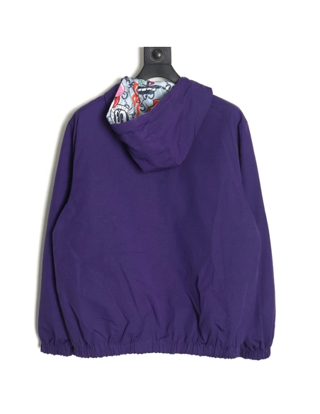 Gucci Love Cherry Fun Graffiti Reversible Jacket,Gucci Jacket,Jacket,APPAREL Clothing