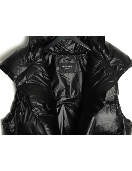 Balenciaga back neck letter embroidered cotton vest,Balenciaga Jacket,Jacket,APPAREL Clothing