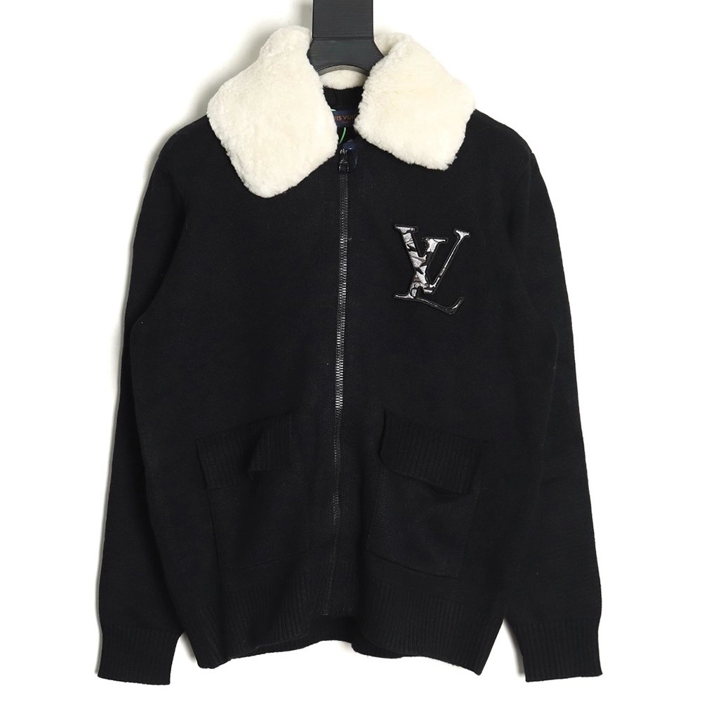 Louis Vuitton lambskin collar jacket,Louis Vuitton Jacket,Jacket,APPAREL Clothing