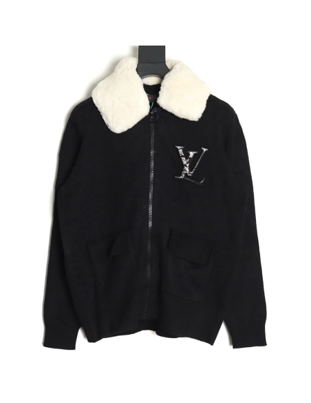 Louis Vuitton lambskin collar jacket,Louis Vuitton Jacket,Jacket,APPAREL Clothing