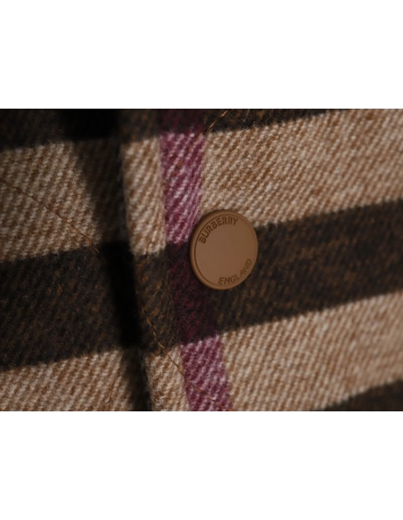 Burberry checked wool bomber jacket,Burberry Jacket,Jacket,APPAREL Clothing