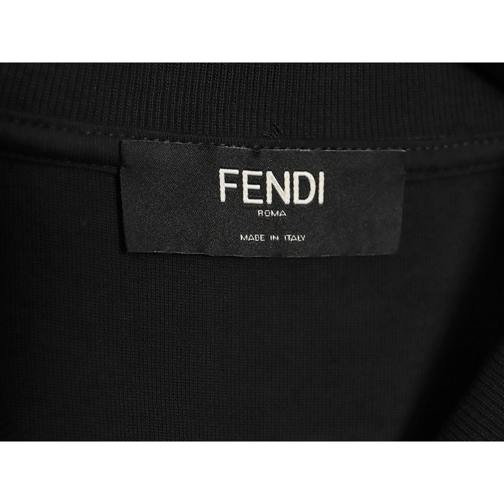Fendi Funny Cartoon Letters Round Neck Sweatshirt,Fendi Sweatshirt,Sweatshirt,APPAREL Clothing