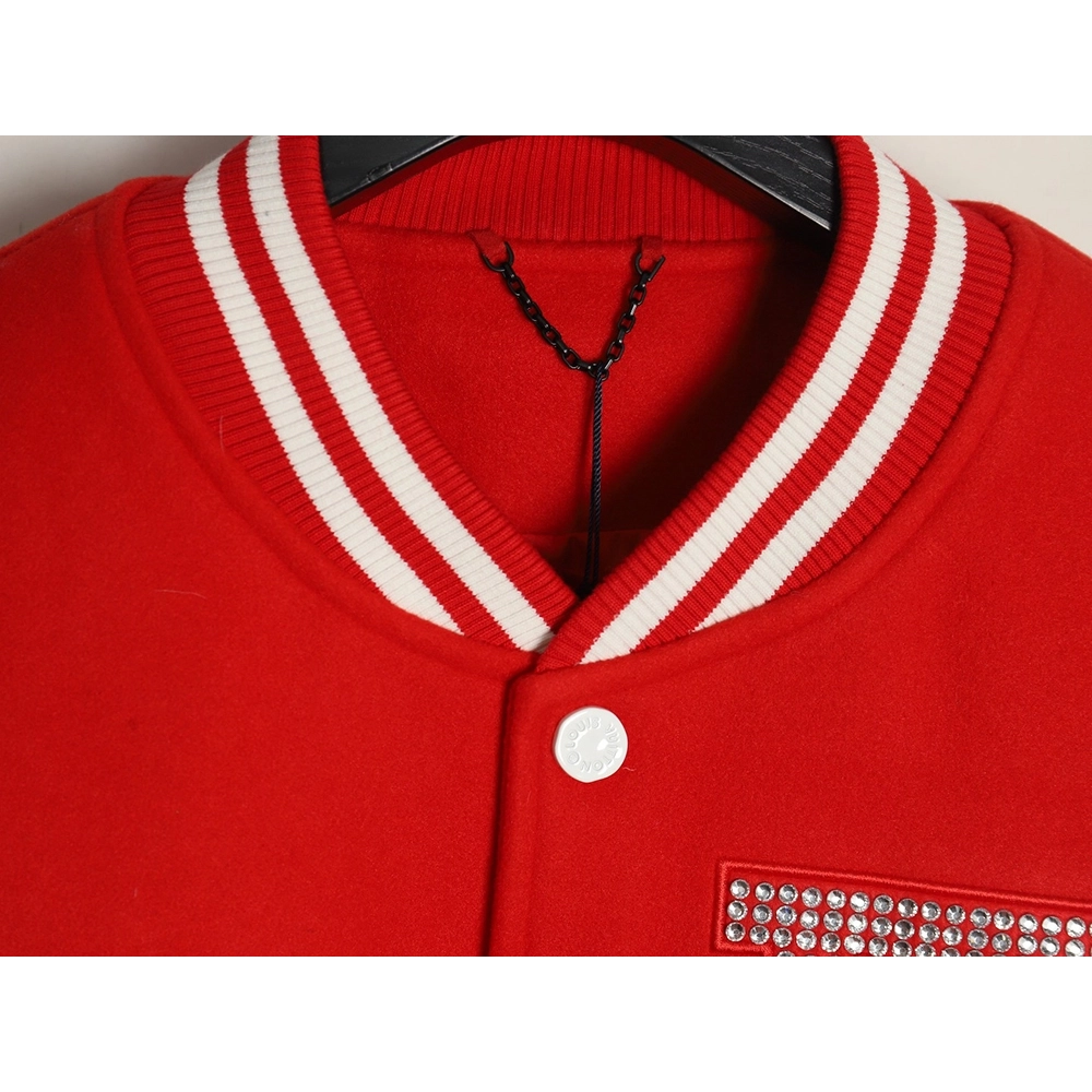 Louis Vuitton pearls hot diamond letters baseball jersey,Louis Vuitton Jacket,Jacket,APPAREL Clothing