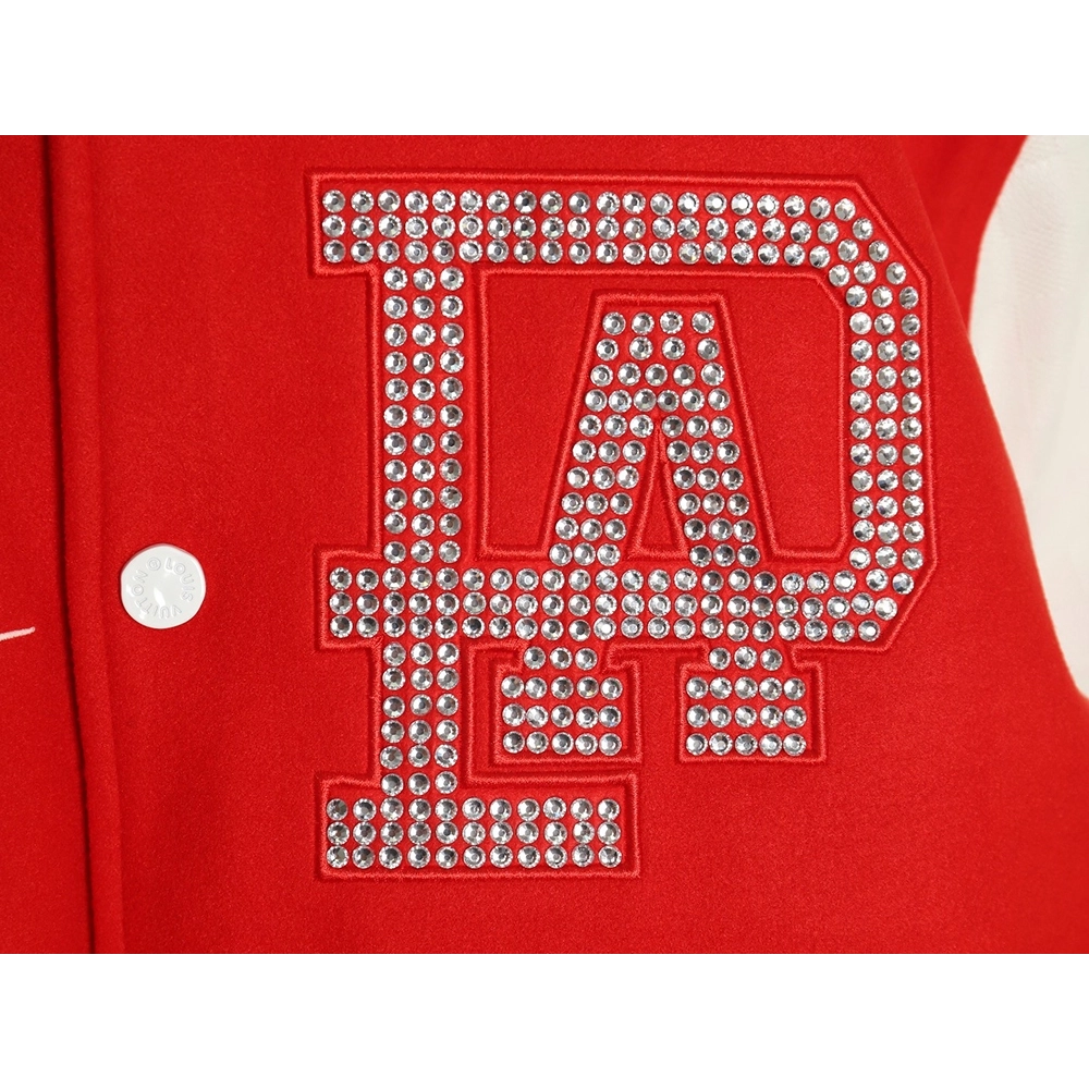 Louis Vuitton pearls hot diamond letters baseball jersey,Louis Vuitton Jacket,Jacket,APPAREL Clothing
