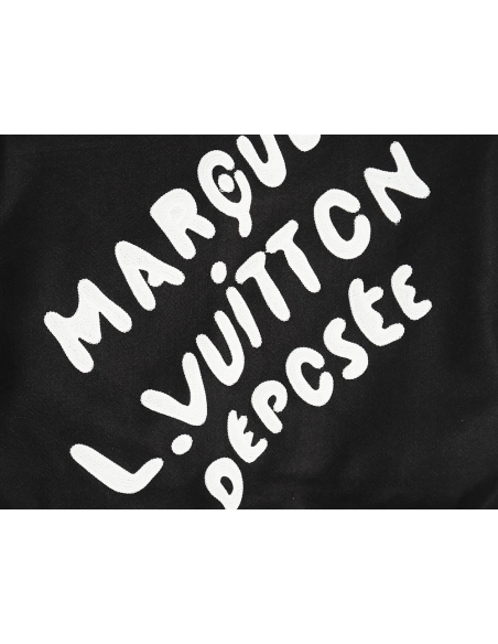 Louis Vuitton pearl embroidered lettering baseball jersey,Louis Vuitton Jacket,Jacket,APPAREL Clothing