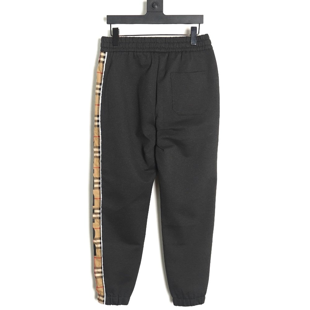 Burberry side logo check trousers,Burberry Trousers,CASUAL PANTS,APPAREL Clothing