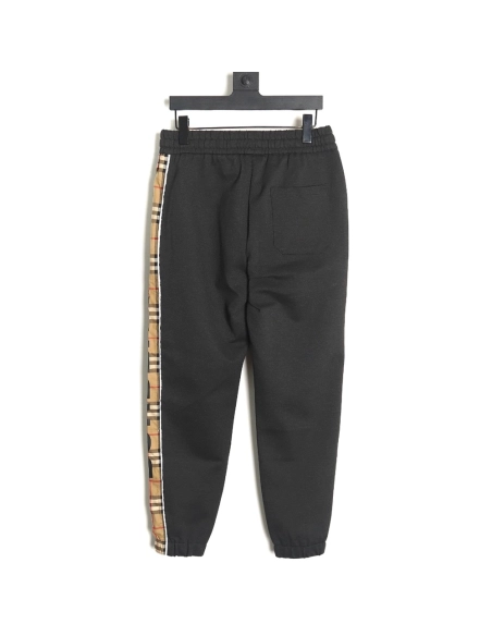 Burberry side logo check trousers,Burberry Trousers,CASUAL PANTS,APPAREL Clothing