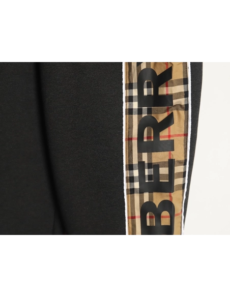 Burberry side logo check trousers,Burberry Trousers,CASUAL PANTS,APPAREL Clothing