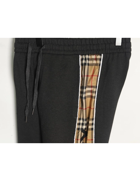 Burberry side logo check trousers,Burberry Trousers,CASUAL PANTS,APPAREL Clothing
