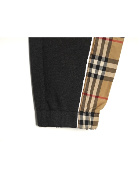 Burberry side logo check trousers,Burberry Trousers,CASUAL PANTS,APPAREL Clothing
