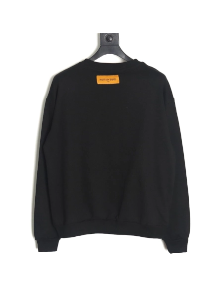 Louis Vuitton collar lettering crew neck sweatshirt,Louis Vuitton Sweatshirt,Sweatshirt,APPAREL Clothing
