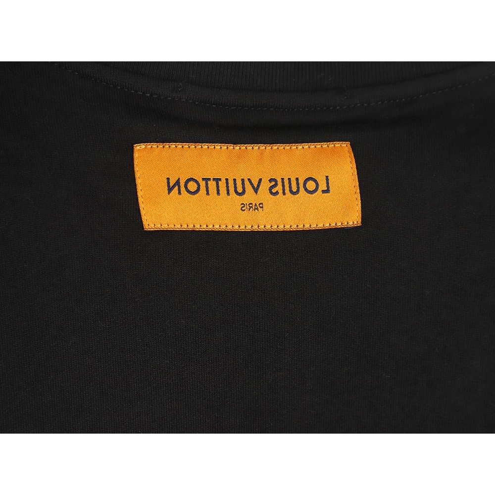 Louis Vuitton collar lettering crew neck sweatshirt,Louis Vuitton Sweatshirt,Sweatshirt,APPAREL Clothing