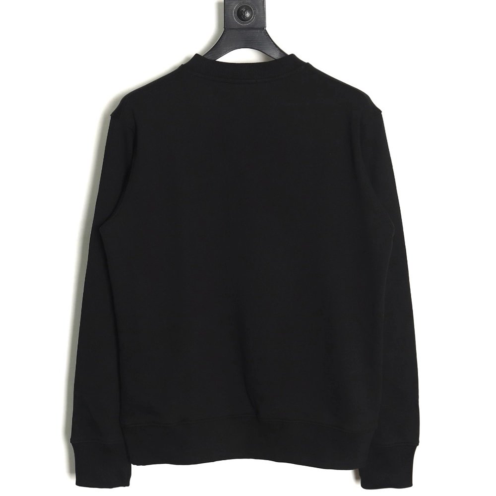 Loewe Badge Embroidered Crew Neck Sweatshirt,Loewe Sweatshirt,Sweatshirt,APPAREL Clothing