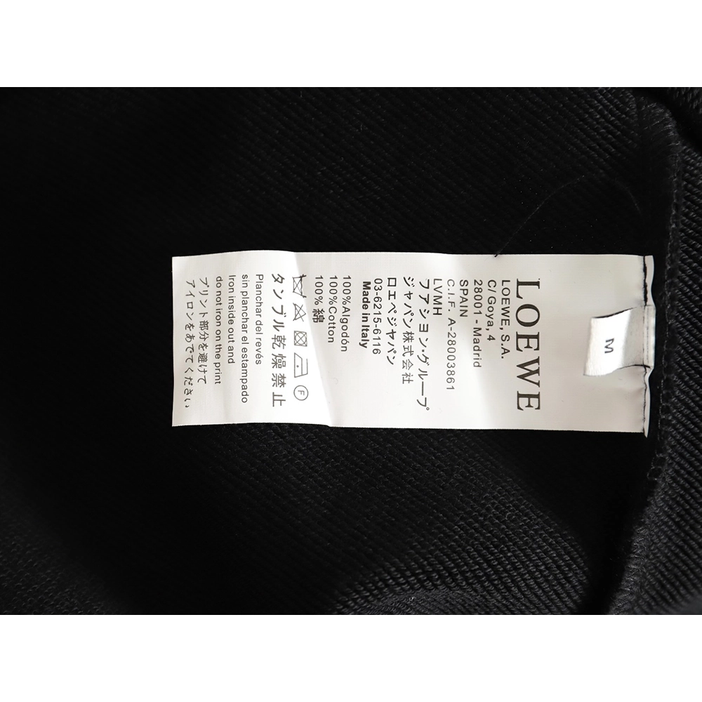 Loewe Badge Embroidered Crew Neck Sweatshirt,Loewe Sweatshirt,Sweatshirt,APPAREL Clothing