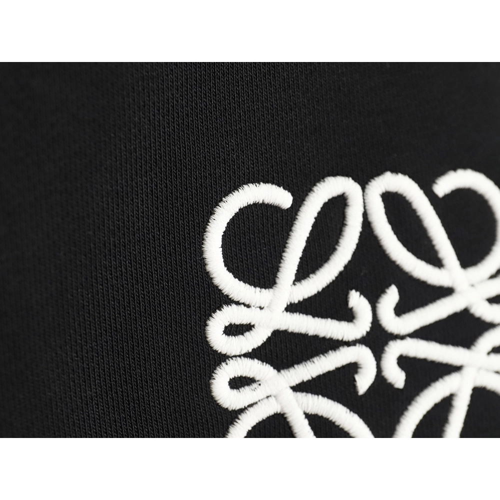 Loewe Badge Embroidered Crew Neck Sweatshirt,Loewe Sweatshirt,Sweatshirt,APPAREL Clothing