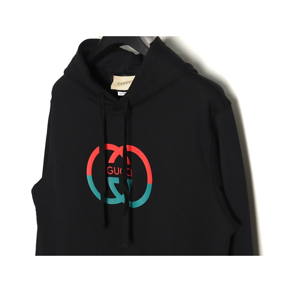 Gucci Red and Green Double G Print Hoodie,Gucci Hoodie,Hoodie,APPAREL Clothing