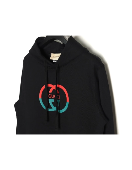 Gucci Red and Green Double G Print Hoodie,Gucci Hoodie,Hoodie,APPAREL Clothing