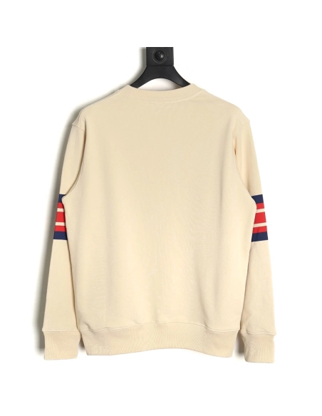 Gucci colorful stripe print crew neck sweatshirt,Gucci Sweatshirt,Sweatshirt,APPAREL Clothing