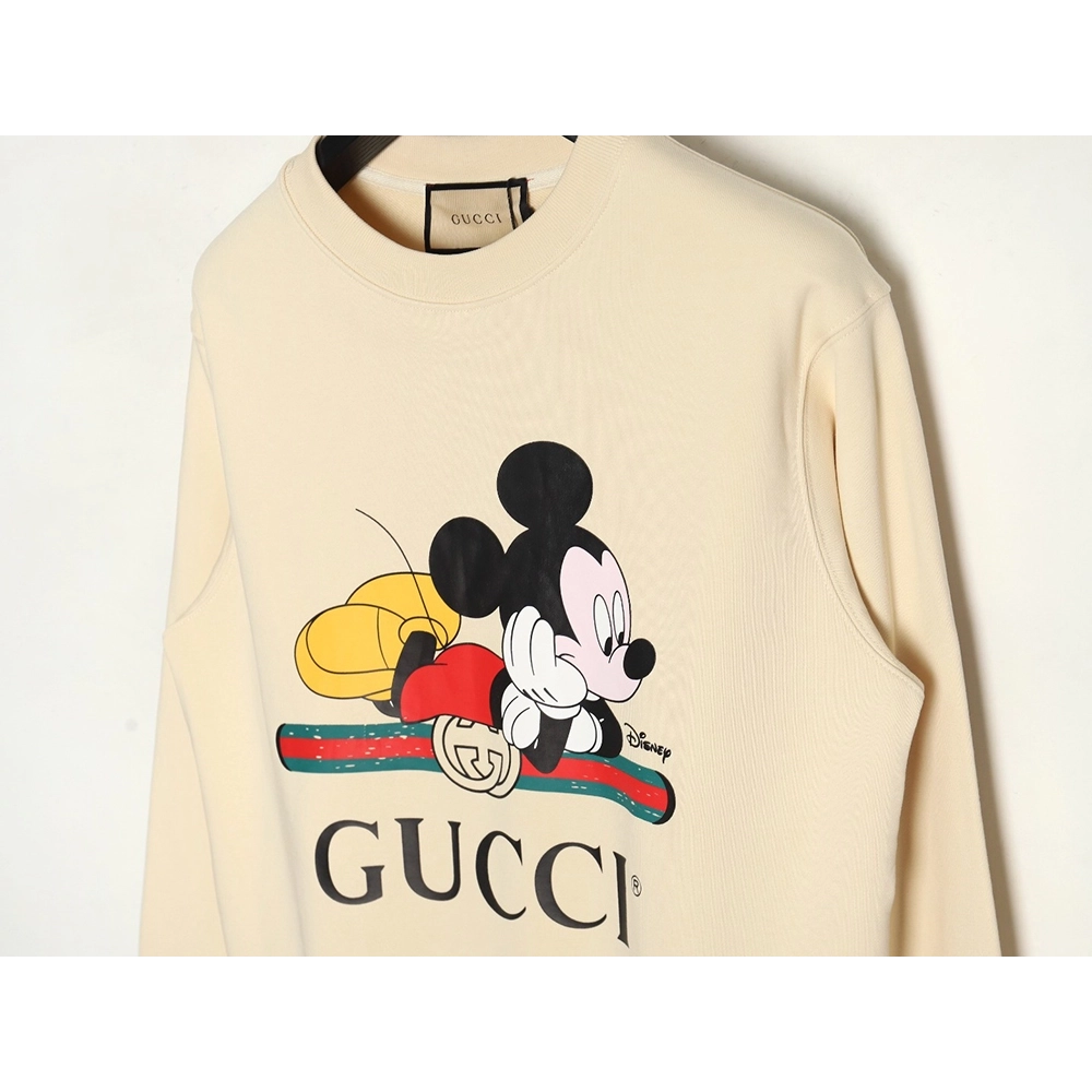 Gucci cobranded printed crew neck sweatshirt,Gucci Sweatshirt,Sweatshirt,APPAREL Clothing