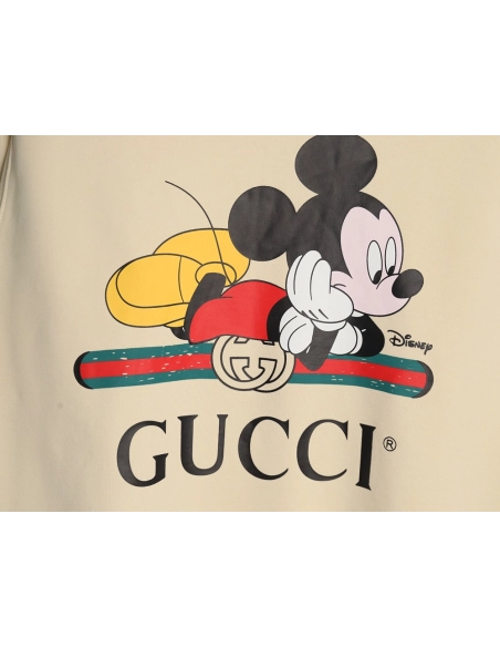 Gucci cobranded printed crew neck sweatshirt,Gucci Sweatshirt,Sweatshirt,APPAREL Clothing