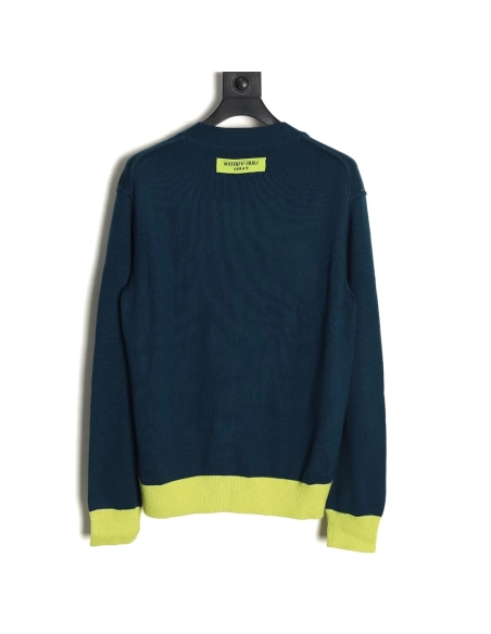 Louis Vuitton blue and green colorblock sweater,Louis Vuitton Sweatshirt,Sweatshirt,APPAREL Clothing