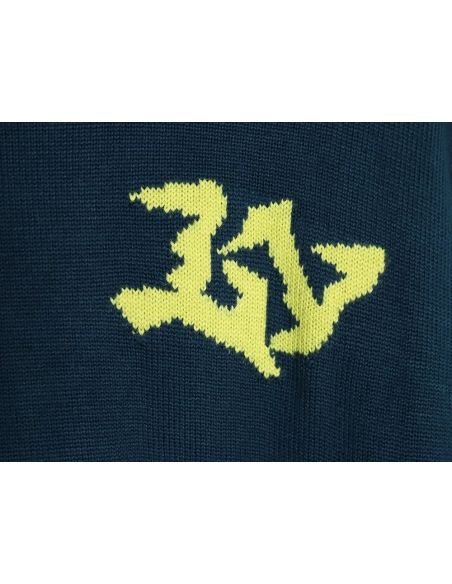 Louis Vuitton blue and green colorblock sweater,Louis Vuitton Sweatshirt,Sweatshirt,APPAREL Clothing