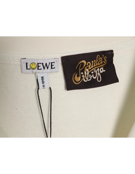 Loewe hollow smiley face crew neck sweatshirt,Loewe Sweatshirt,Sweatshirt,APPAREL Clothing