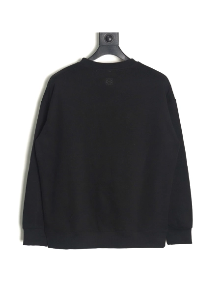 Loewe hollow smiley face crew neck sweatshirt,Loewe Sweatshirt,Sweatshirt,APPAREL Clothing