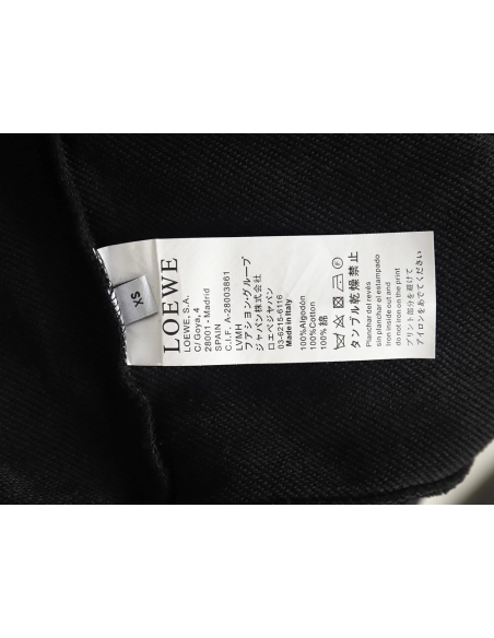 Loewe hollow smiley face crew neck sweatshirt,Loewe Sweatshirt,Sweatshirt,APPAREL Clothing