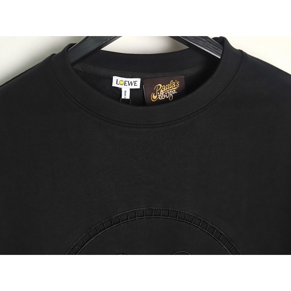 Loewe hollow smiley face crew neck sweatshirt,Loewe Sweatshirt,Sweatshirt,APPAREL Clothing