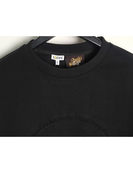 Loewe hollow smiley face crew neck sweatshirt,Loewe Sweatshirt,Sweatshirt,APPAREL Clothing