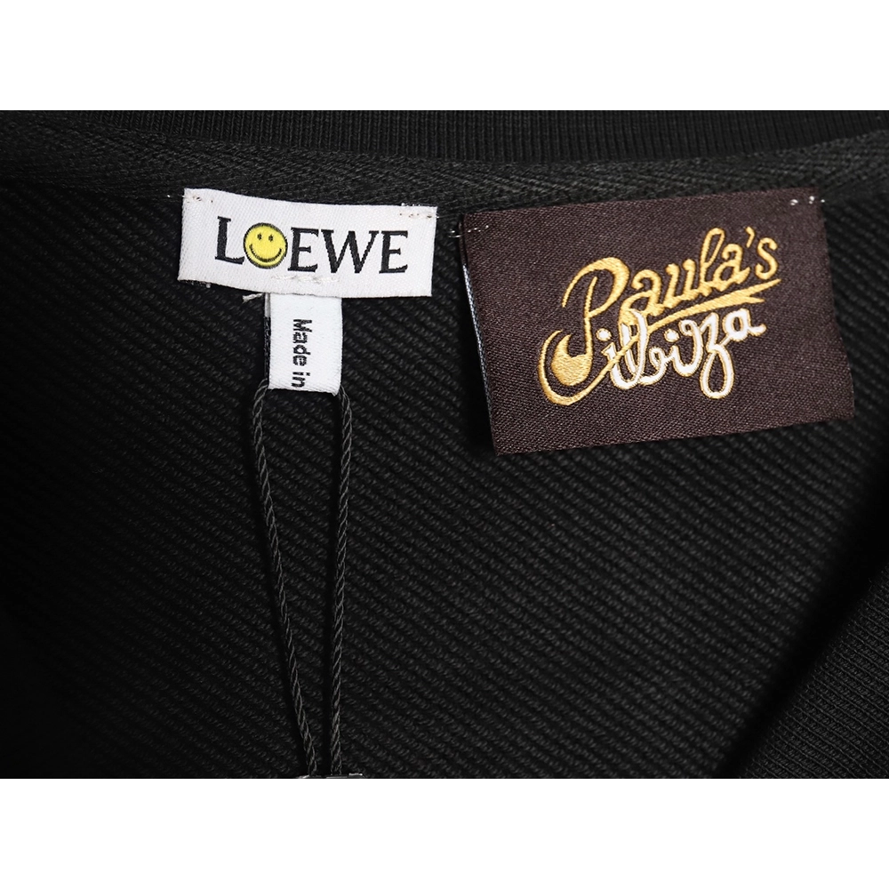 Loewe hollow smiley face crew neck sweatshirt,Loewe Sweatshirt,Sweatshirt,APPAREL Clothing