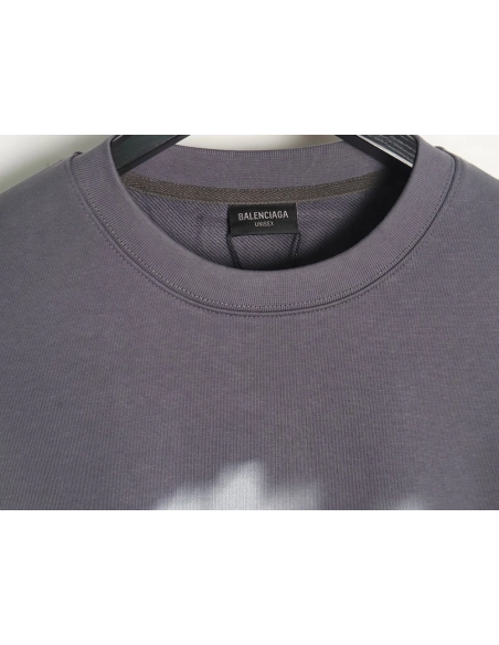 Balenciaga flame pattern crew neck sweatshirt,Balenciaga Sweatshirt,Sweatshirt,APPAREL Clothing