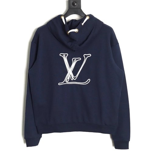 Louis Vuitton Nautical Knot Embroidered Hoodie,Louis Vuitton Hoodie,Hoodie,APPAREL Clothing